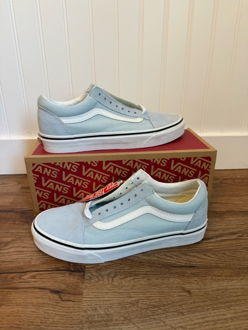 Vans Old Skool Sneakers - Light Blue & White